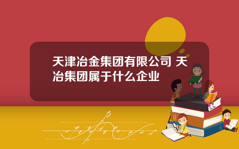 天津冶金集团有限公司 天冶集团属于什么企业